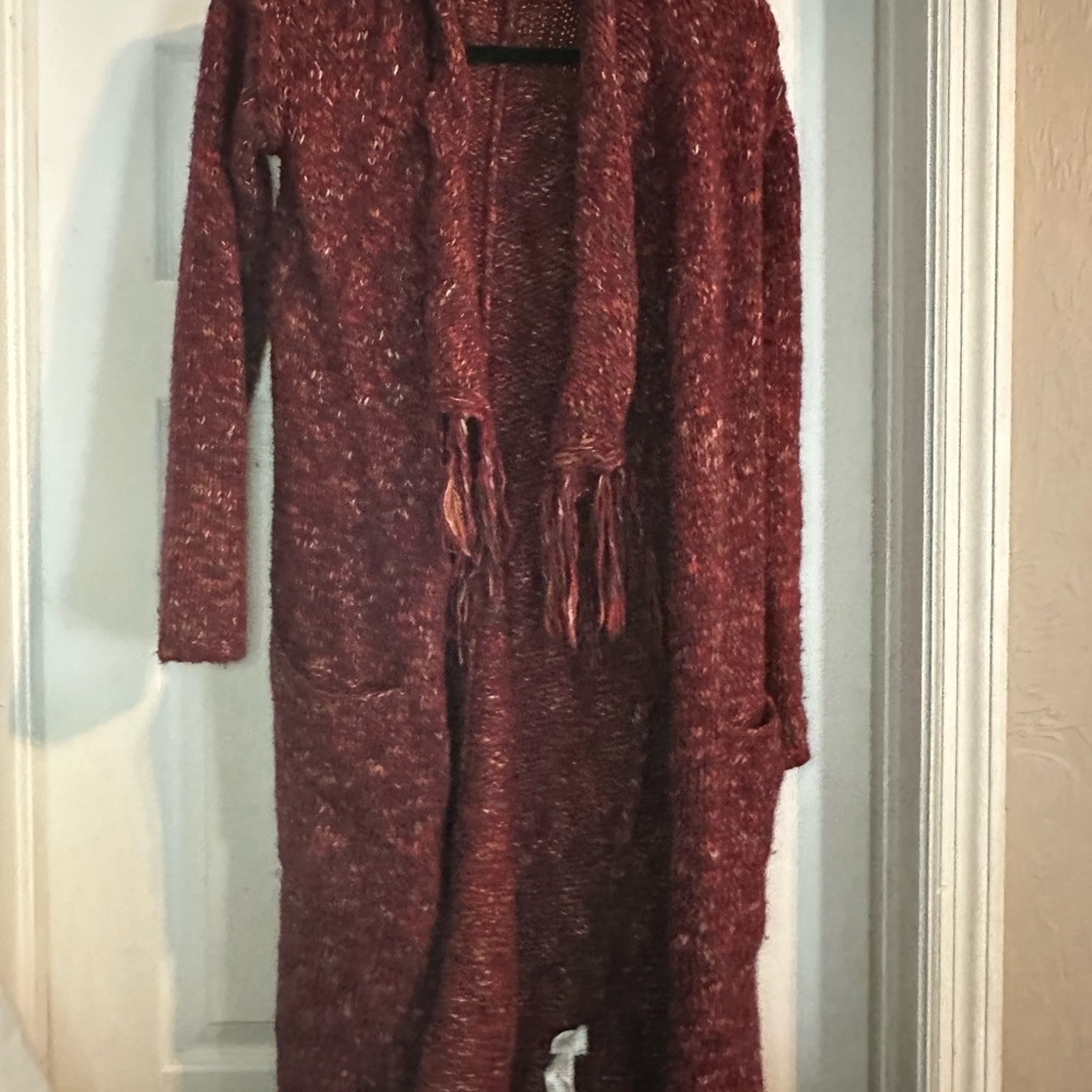 Lucky Brand Maroon Women's Cardigan